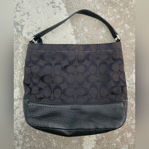 ❤️ SALE Coach Canvas And Leather Y2k Shoulder Bag